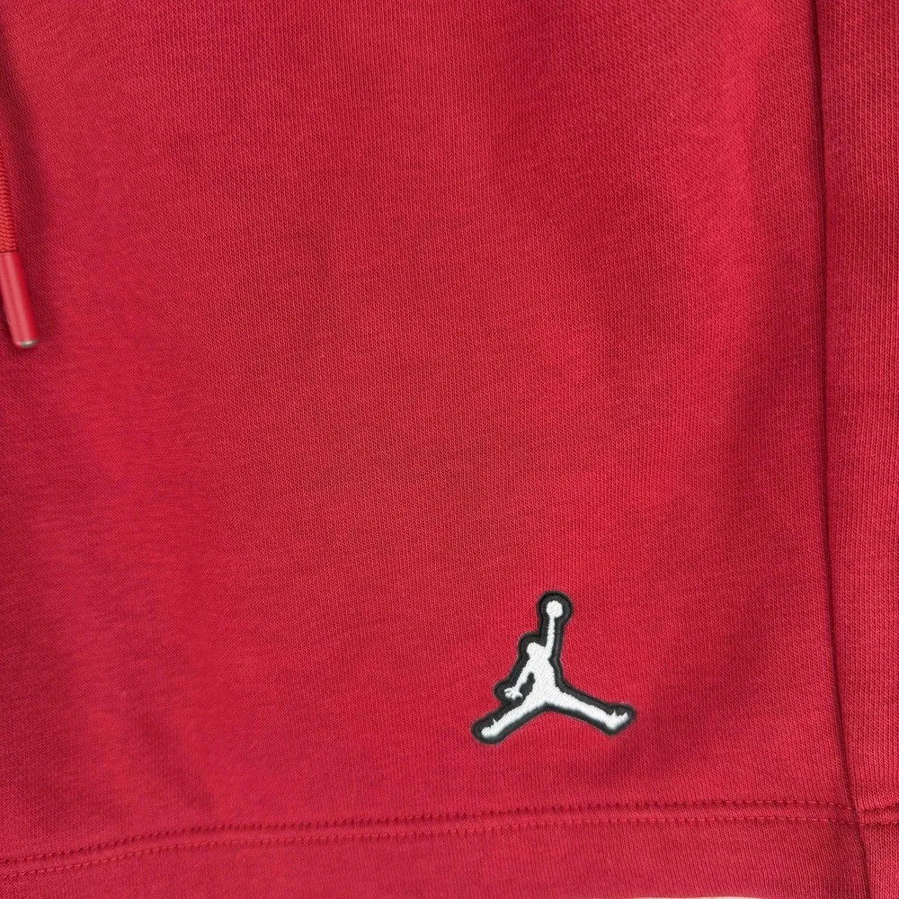 Air Jordan Shorts Mens Small Red‎ Fleece Jumpman Logo Athletic Casual Basketball